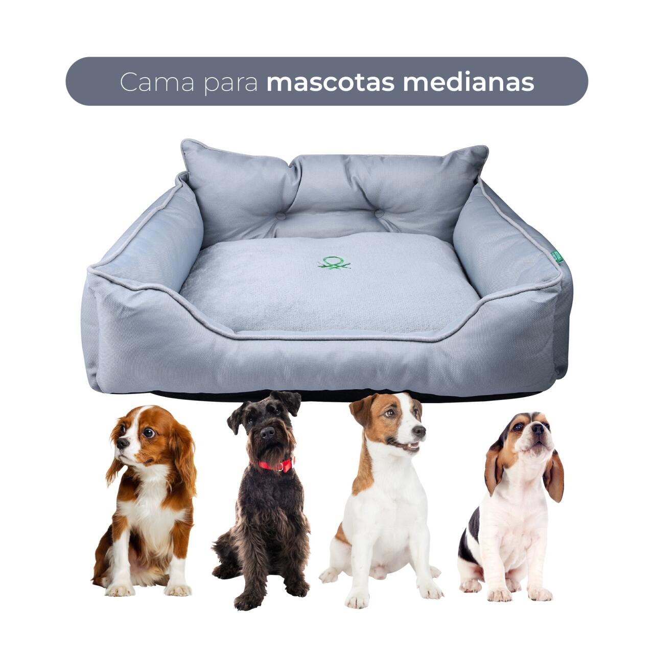 Cama para Mascota Benetton BE - Diseño Ergonómico y Lavable, Disponible en Varias Dimensiones