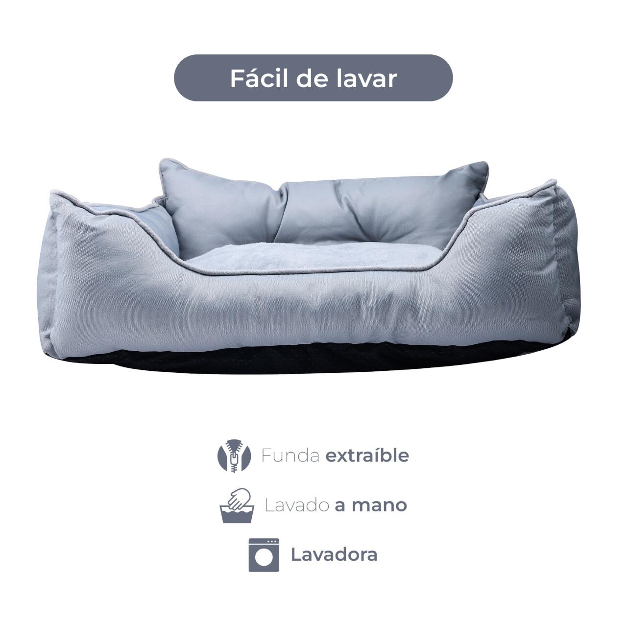 Cama para Mascota Benetton BE - Diseño Ergonómico y Lavable, Disponible en Varias Dimensiones