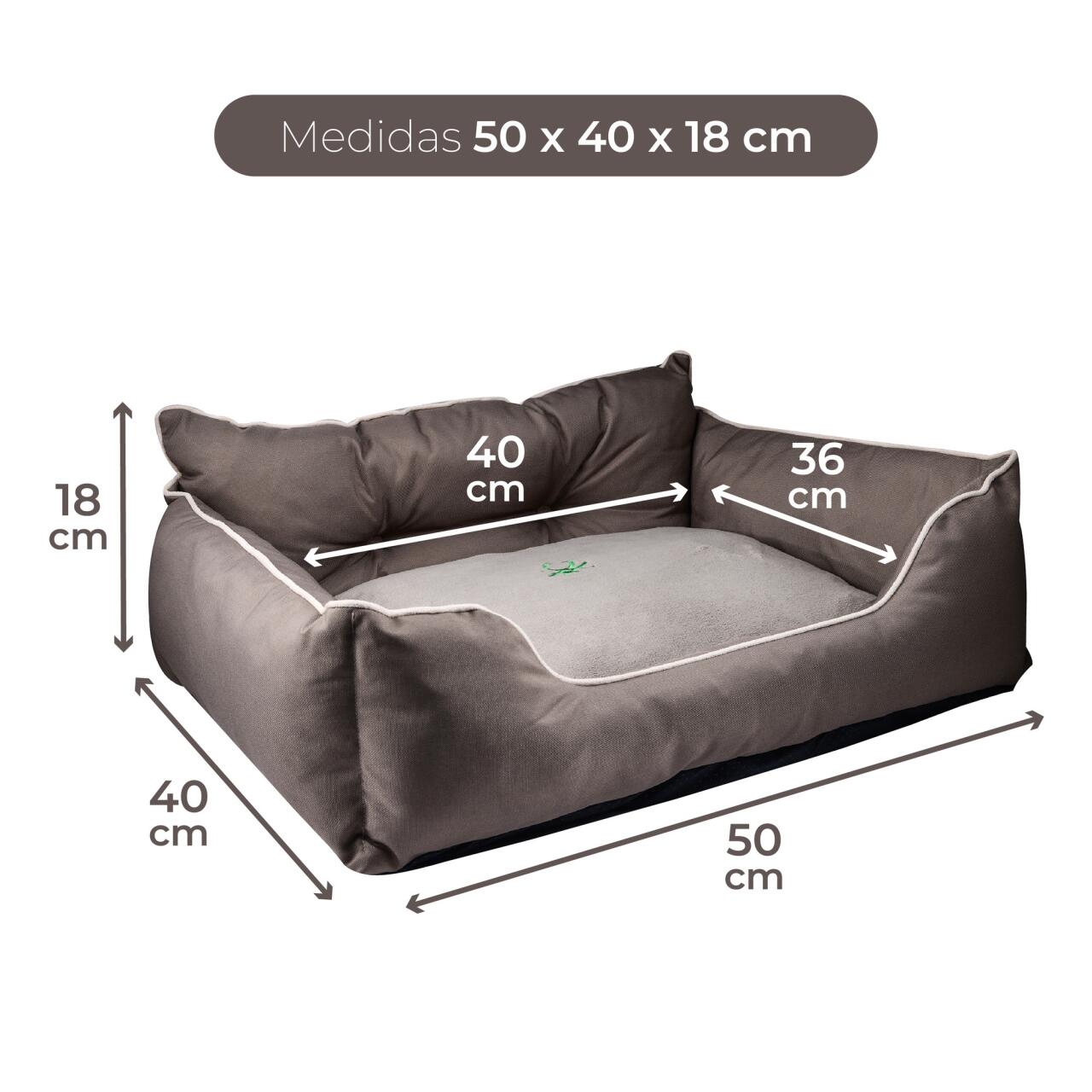 Cama para Mascota Benetton BE - Diseño Ergonómico y Lavable, Disponible en Varias Dimensiones