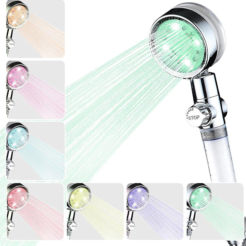 Cabezal de Ducha Con Luz Led