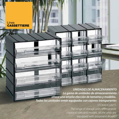 Unidad de Almacenamiento ArtPlast CASSETTIERE con 16 Cajones Transparentes - ESHome