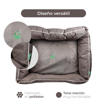 Cama para Mascota Benetton BE - Diseño Ergonómico y Lavable, Disponible en Varias Dimensiones